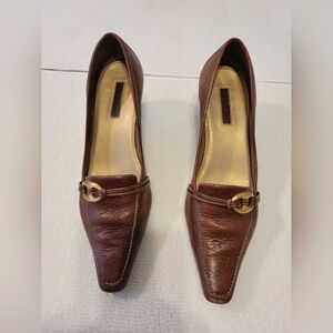 Unisa Pointed Toe Leather Heel Shoe 8.5